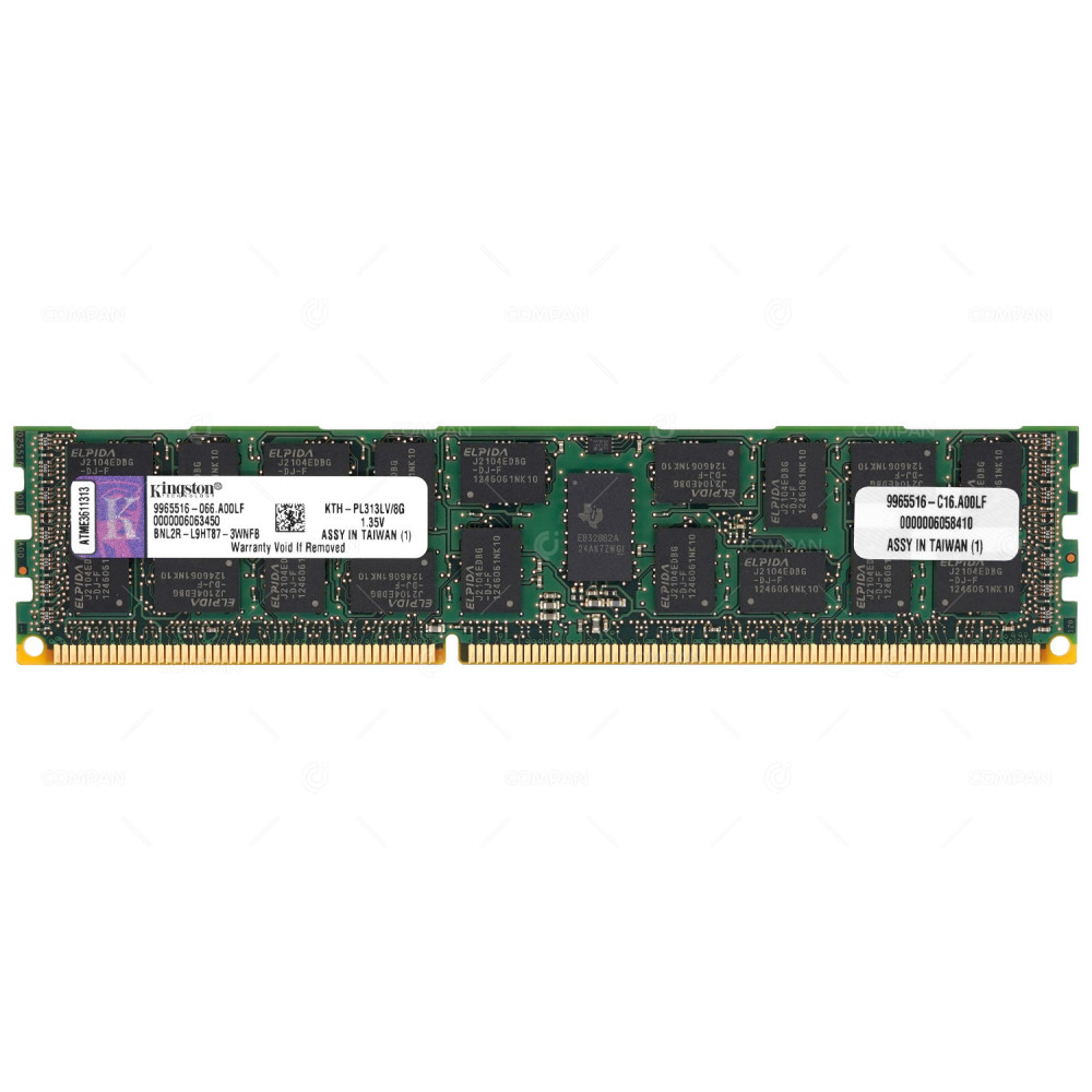 KTH-PL313LV-8G KINGDTONE MEMORY 8GB PC3 10600 ECC DIMM DDR3 KTH-PL313VL/8G